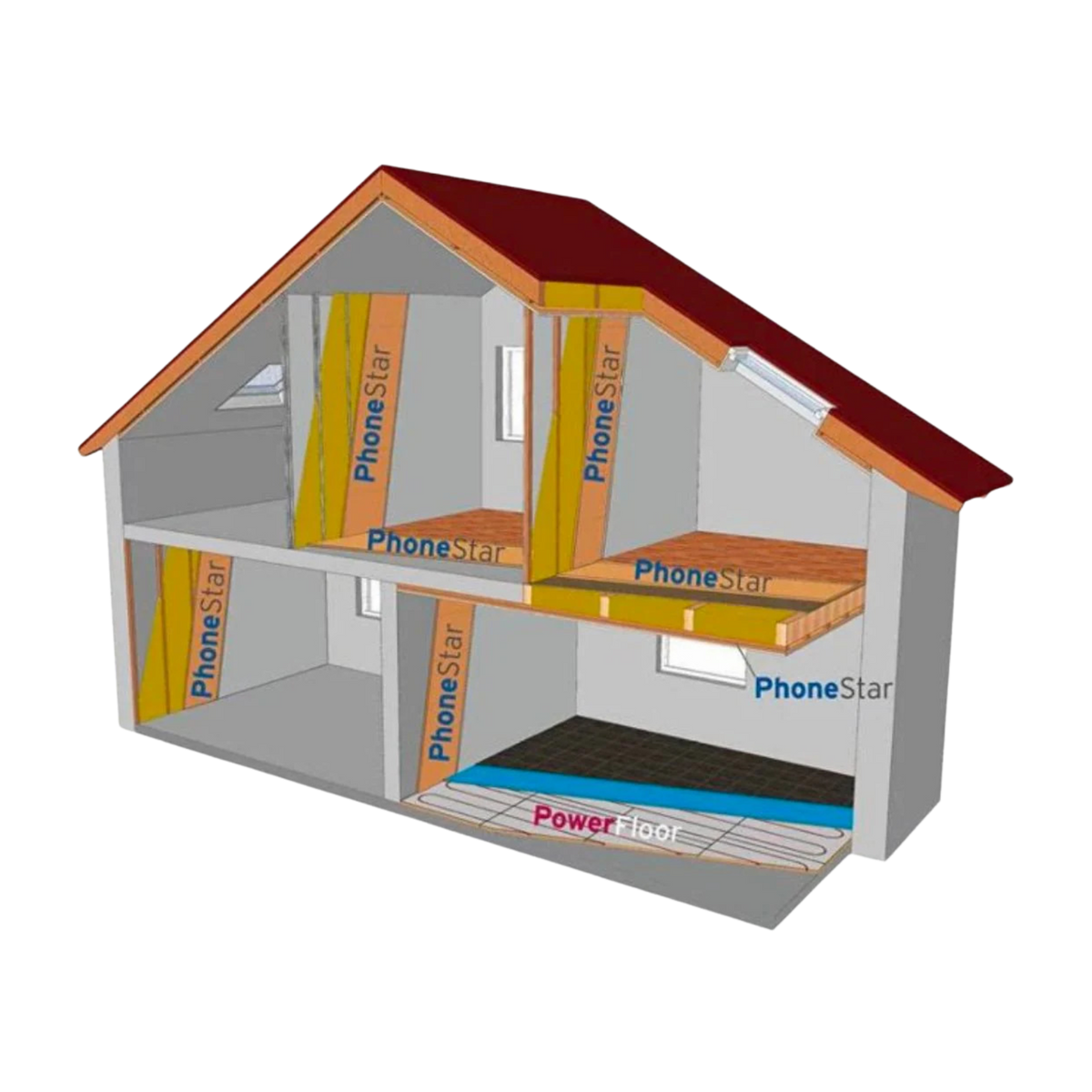Geluidsplaat ST TRI 12,5mm (1200x800mm, 0,96m²)