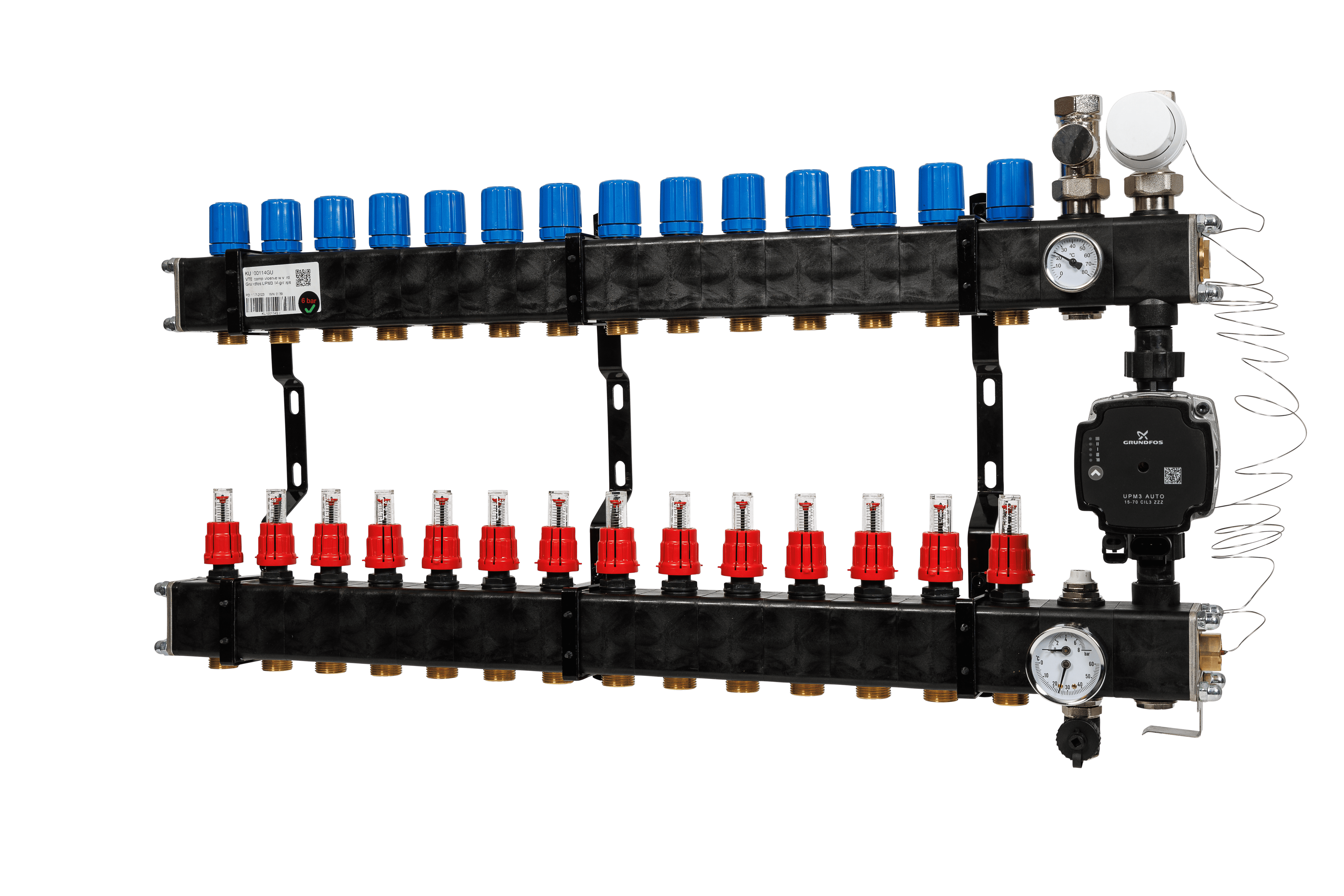 VTE comp vloerverw.verd. Grundfos UPM3 14-groeps