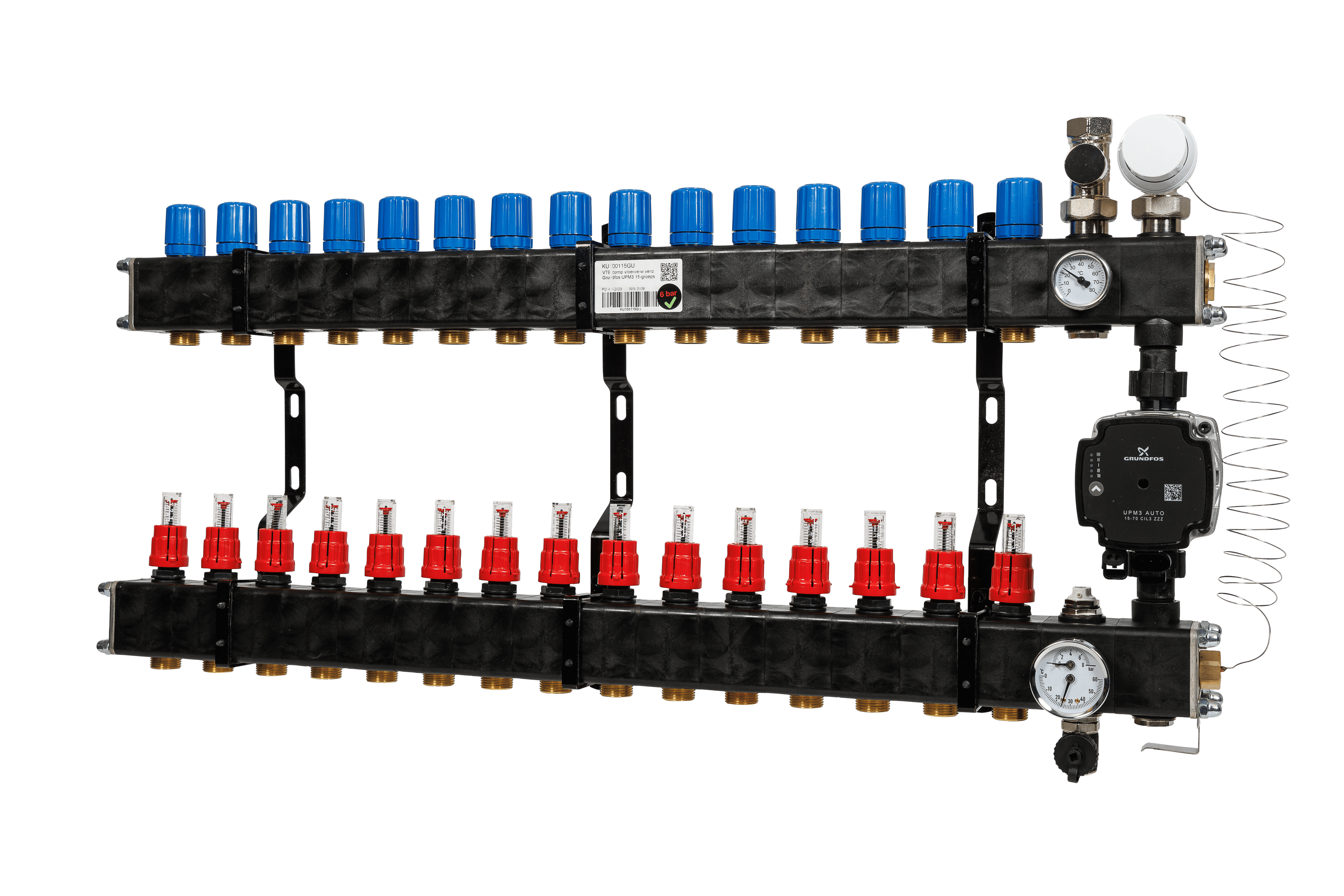 VTE comp vloerverw.verd. Grundfos UPM3 15-groeps