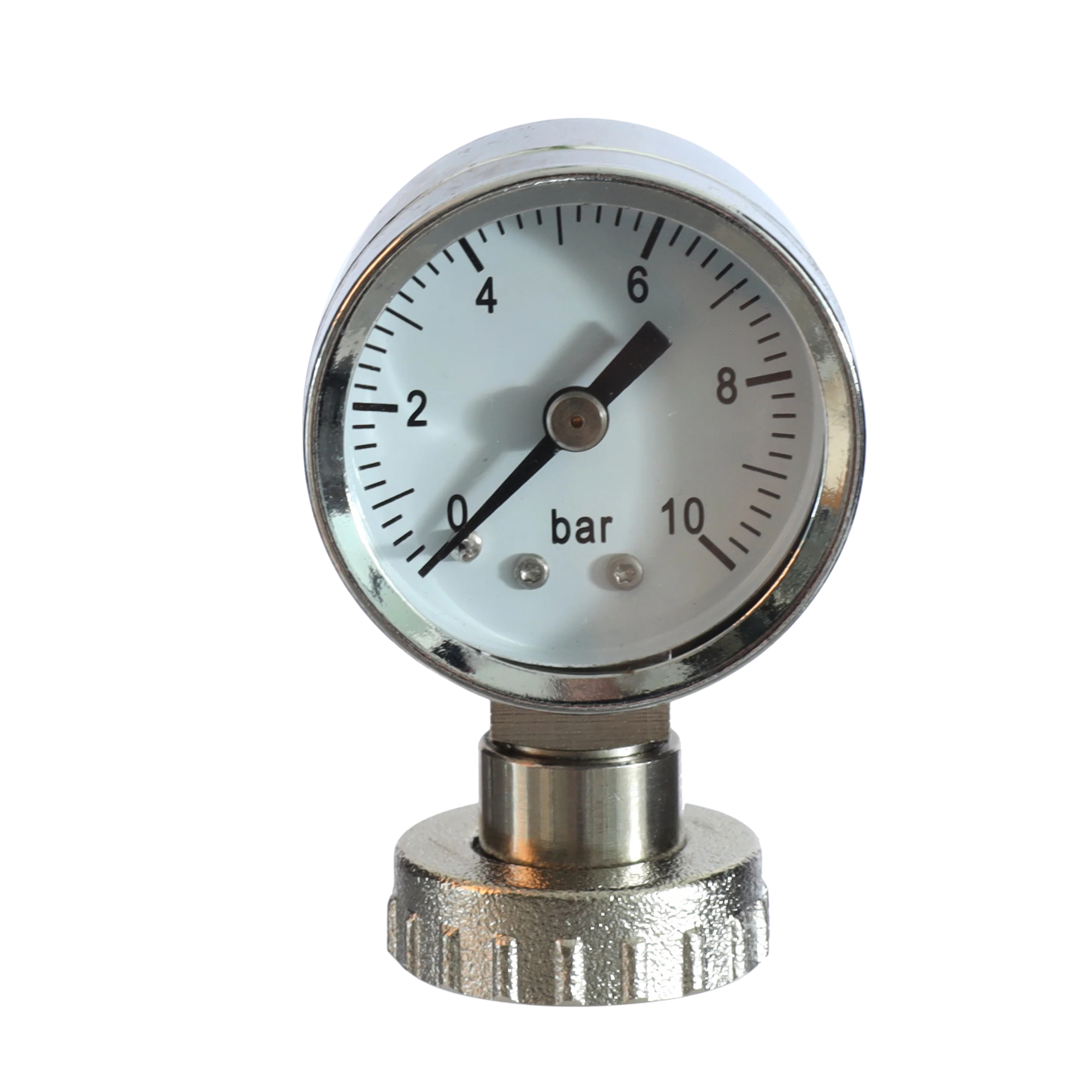 Manometer 0-10 bar (Ø40mm, RVS 3/4" IG)