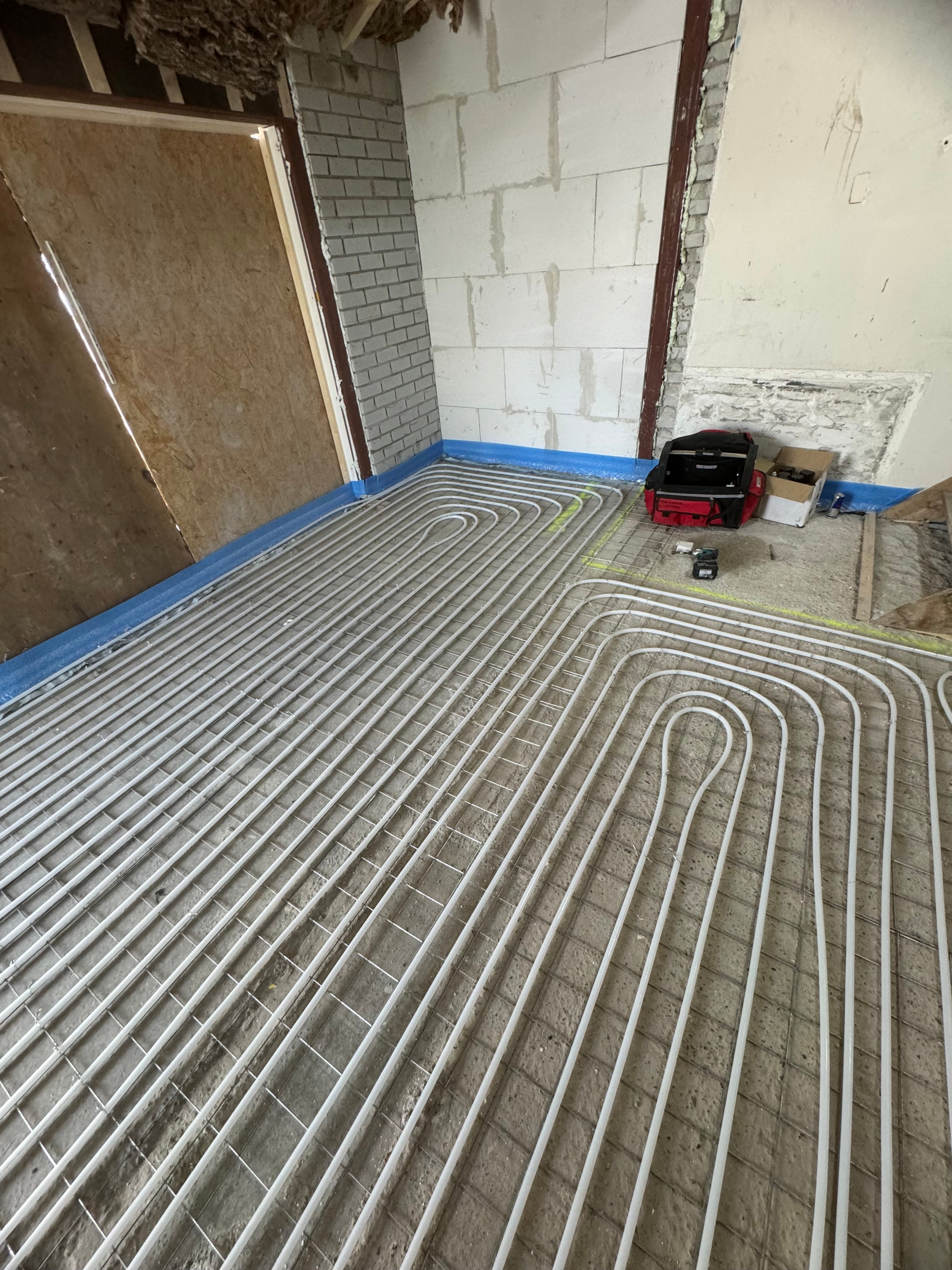 Underfloor heating wire mat - 100/150/200mm mesh - Galvanized