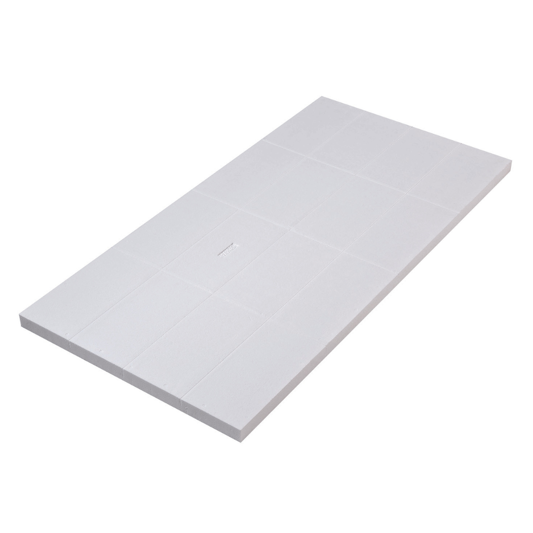 IDEAL EPS30 Blanco Plaat RA 1000x500mm - 30mm dik