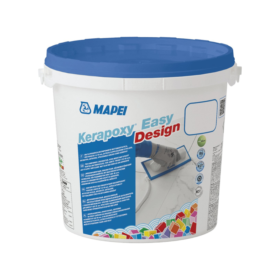 Mapei Kerapoxy Easy Design Fugenmörtel 3 kg Eimer – für Keramikfliesen und Naturstein – (Farbe 149 Vulkansand) 