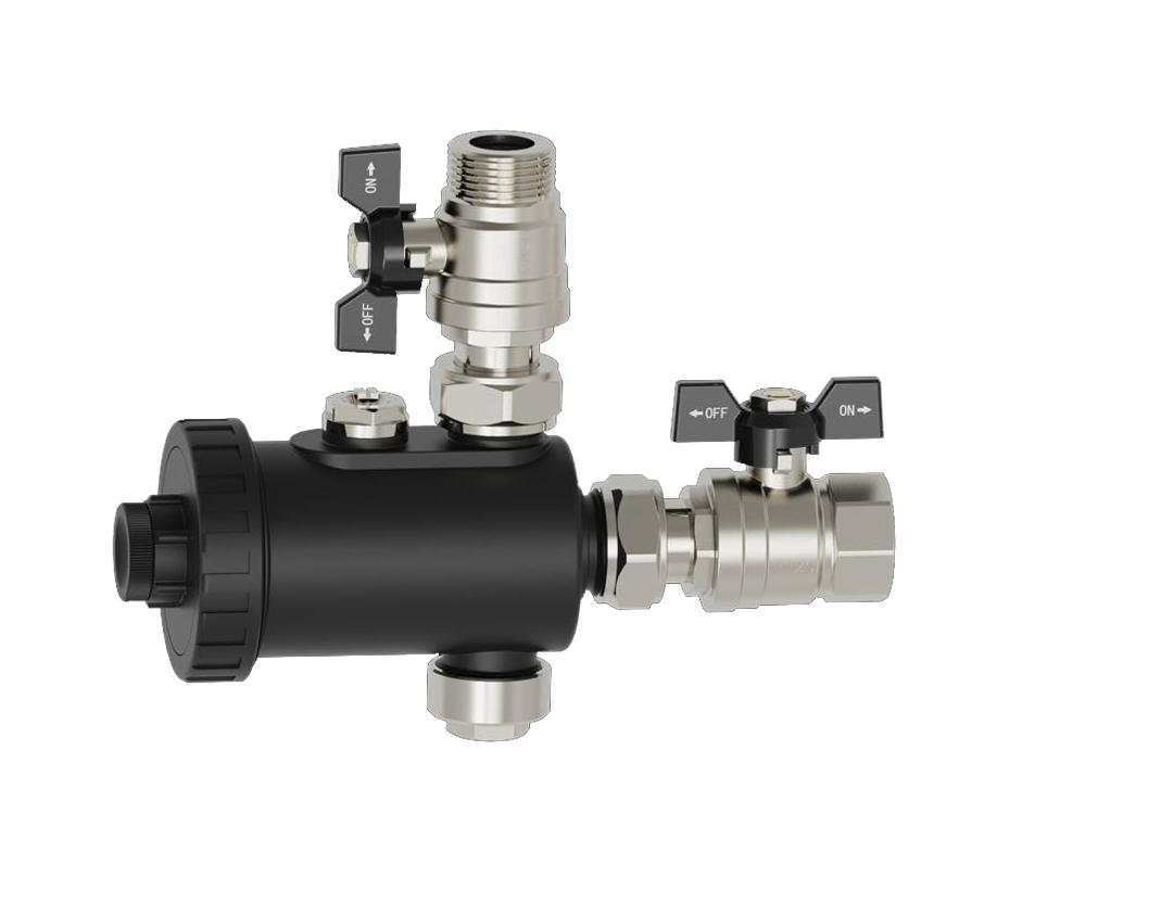 Quadromag mini 3/4" - magnetisch-mechanisch filter